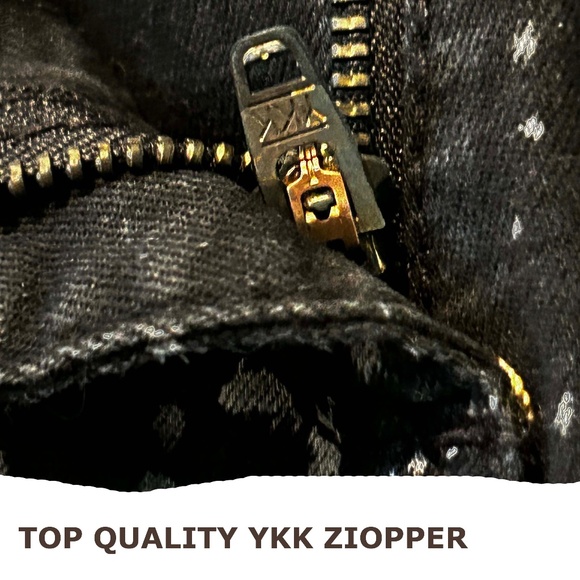 NEW PHOTOS! LEGGINGS, SKINNY DENIM, BLACK/GREY, SIZE 5, BLACK, FLY FRONT, 5 POCK - Picture 10 of 16